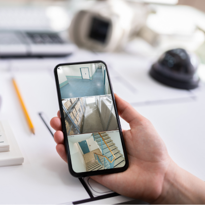 Richmond security camera feed on cell phone